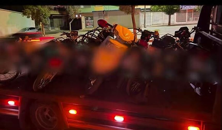 Gaziantep'te motosikletlere milyonluk ceza kesildi