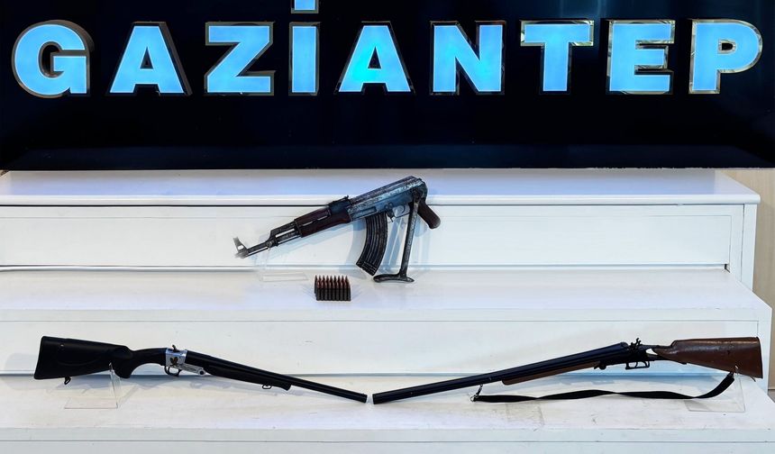 Gaziantep'te silah kaçakçılığına dev operasyon