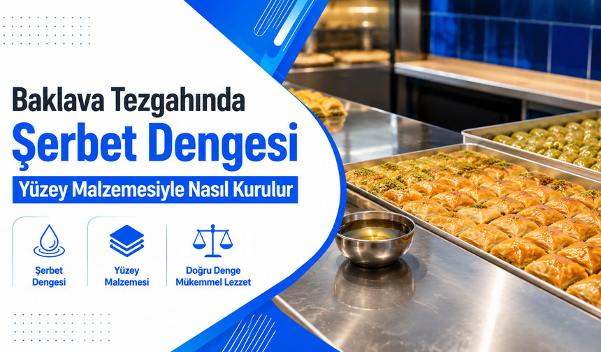 Baklava Tezgahında Şerbet Dengesi Yüzey Malzemesiyle Nasıl Kurulur