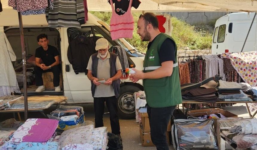 Bağımlılıkla mücadele çalışması pazarda da sürdülülüyor