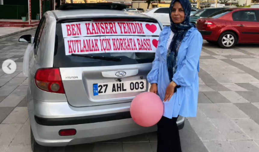 “Kanseri yendim, kornaya bas!” Gaziantep’te alkışlık anlar