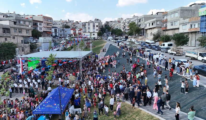 Gaziantep’te yeni sosyal yaşam alanı kazandırıldı
