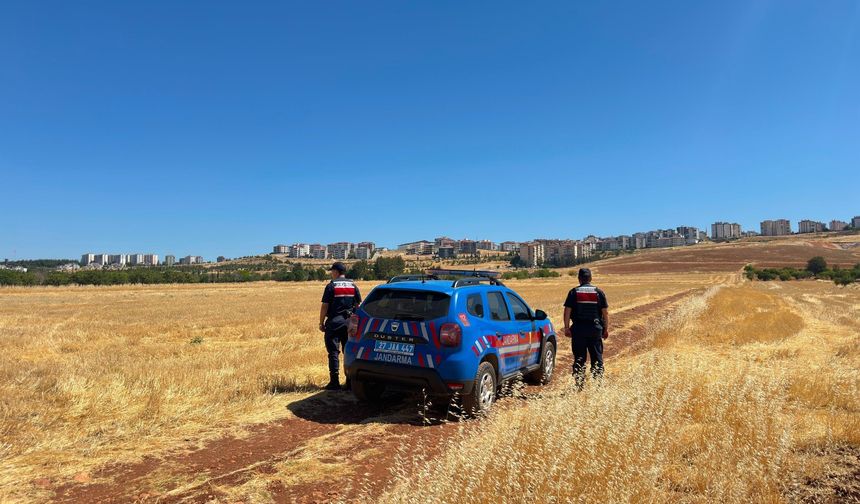 Gaziantep’te jandarmadan dronlu anız denetimi