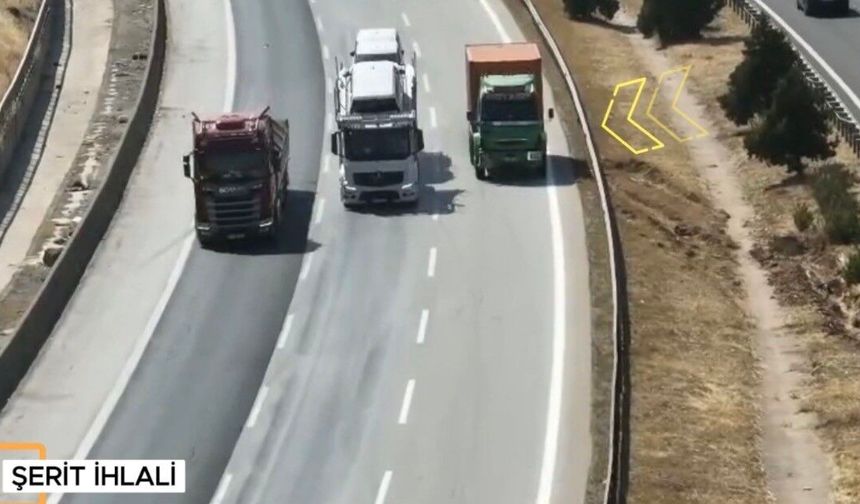 Gaziantep'te otoyolda kurallara uymayanlara ceza yağdı