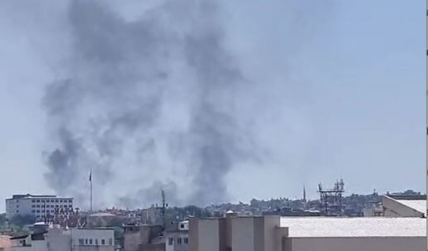 Gaziantep'te yükselen dumanlar paniğe neden oldu