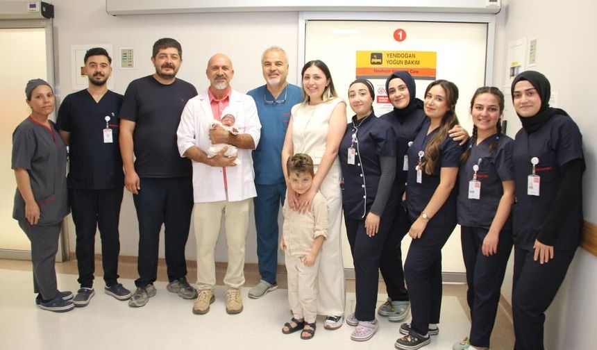 830 gramlık yaşam mücadelesi mutlu sonla bitti