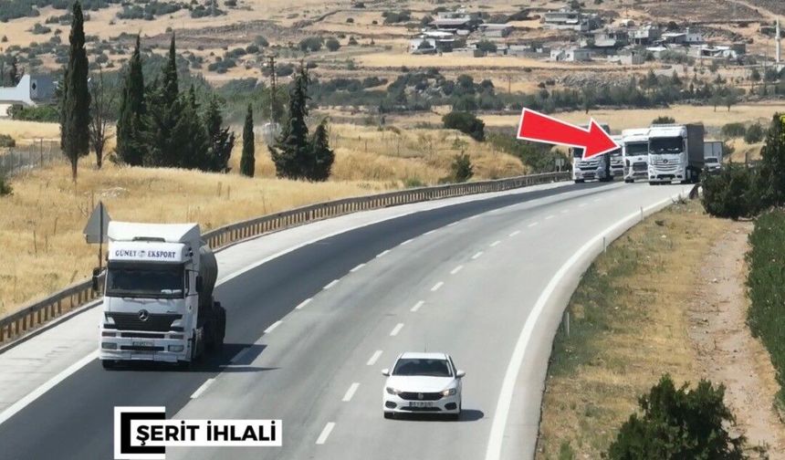 Gaziantep'te dronlu denetimde yüzlerce araca ceza yağdı