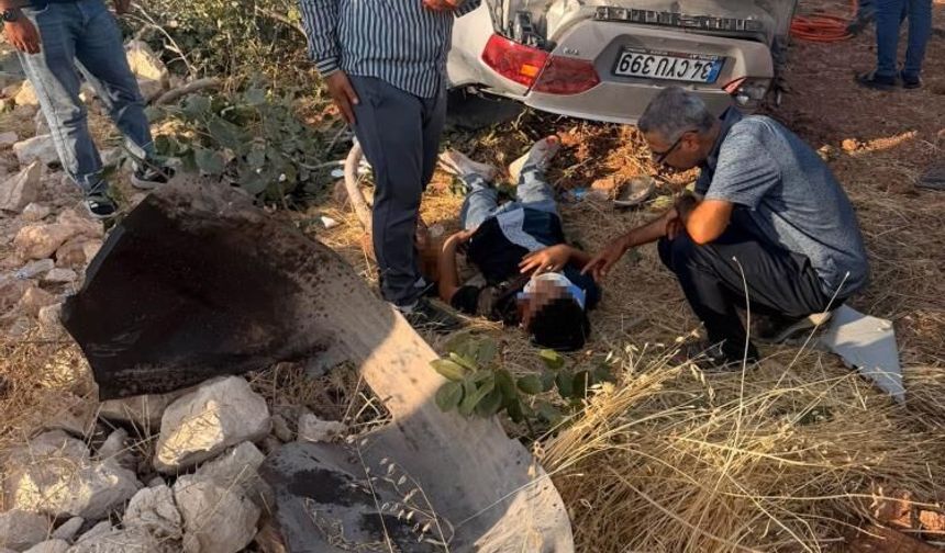 Gaziantep'te motosiklet ve otomobil kazası! 1 ölü, 6 yaralı