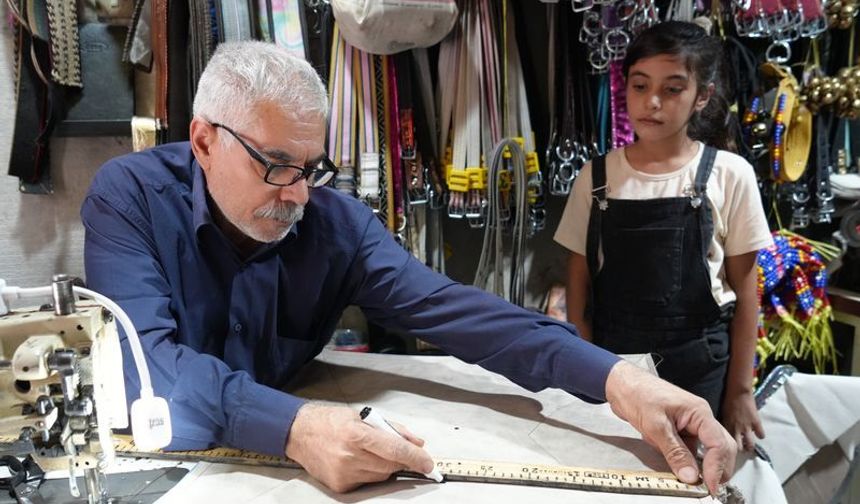 Göz rahatsızlığı mesleğini değiştirdi, saraciye ustası oldu