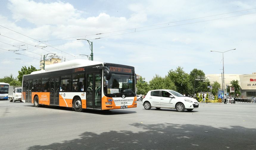 Gaziantep'te Pazartesi günü ulaşım ücretsiz olacak