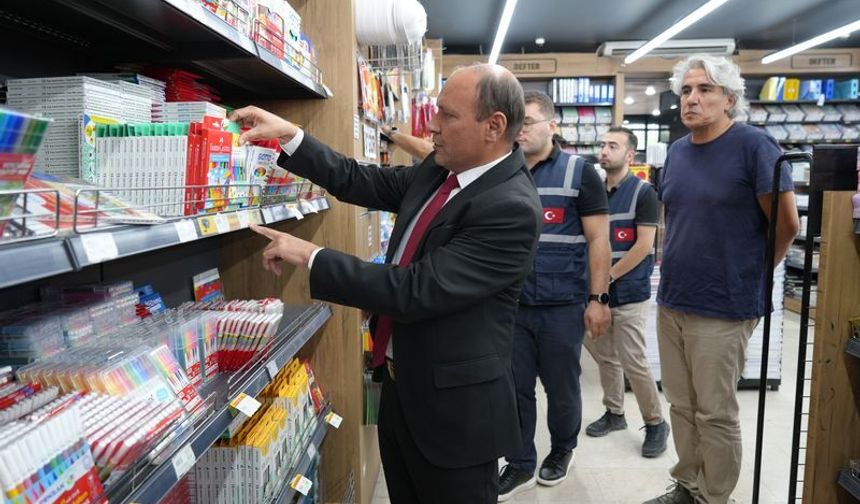 Gaziantep'te yeni eğitim yılı öncesi kırtasiyelere sıkı denetim