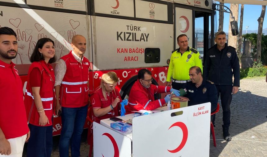İslahiye Emniyeti kan bağışı için seferber oldu