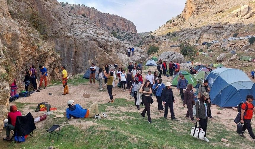 Köklüce Kanyonu tırmanış tutkunlarını buluşturdu