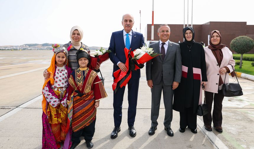 TBMM Başkanı Numan Kurtulmuş Gaziantep’e geldi