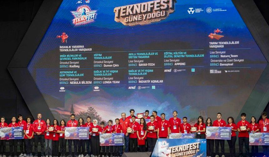 TEKNOFEST Güneydoğu’da genç teknoloji takımları ödüllendirildi