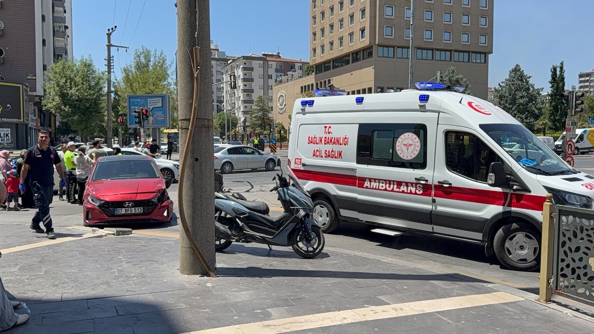 Gaziantep’te Korkutan Zincirleme Kaza (1)
