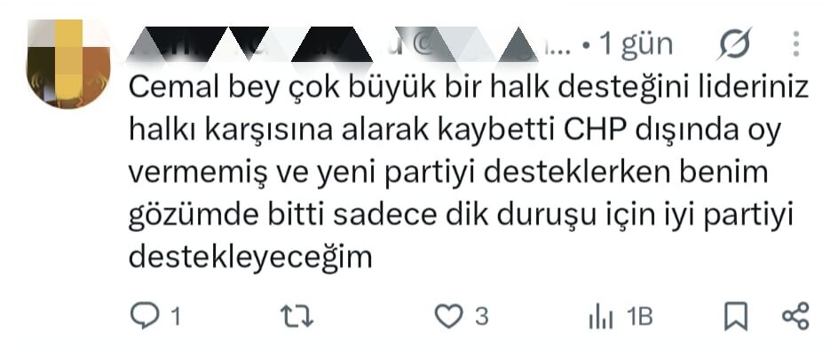 X Yorum (3)