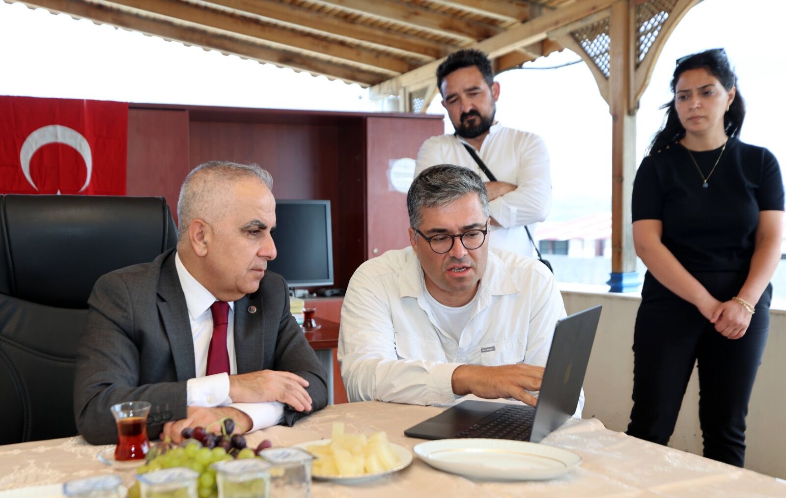 Gaün Rektörü Sait Mesut Doğan, Gerçin Höyük Çalışmalarını Inceledi (1)