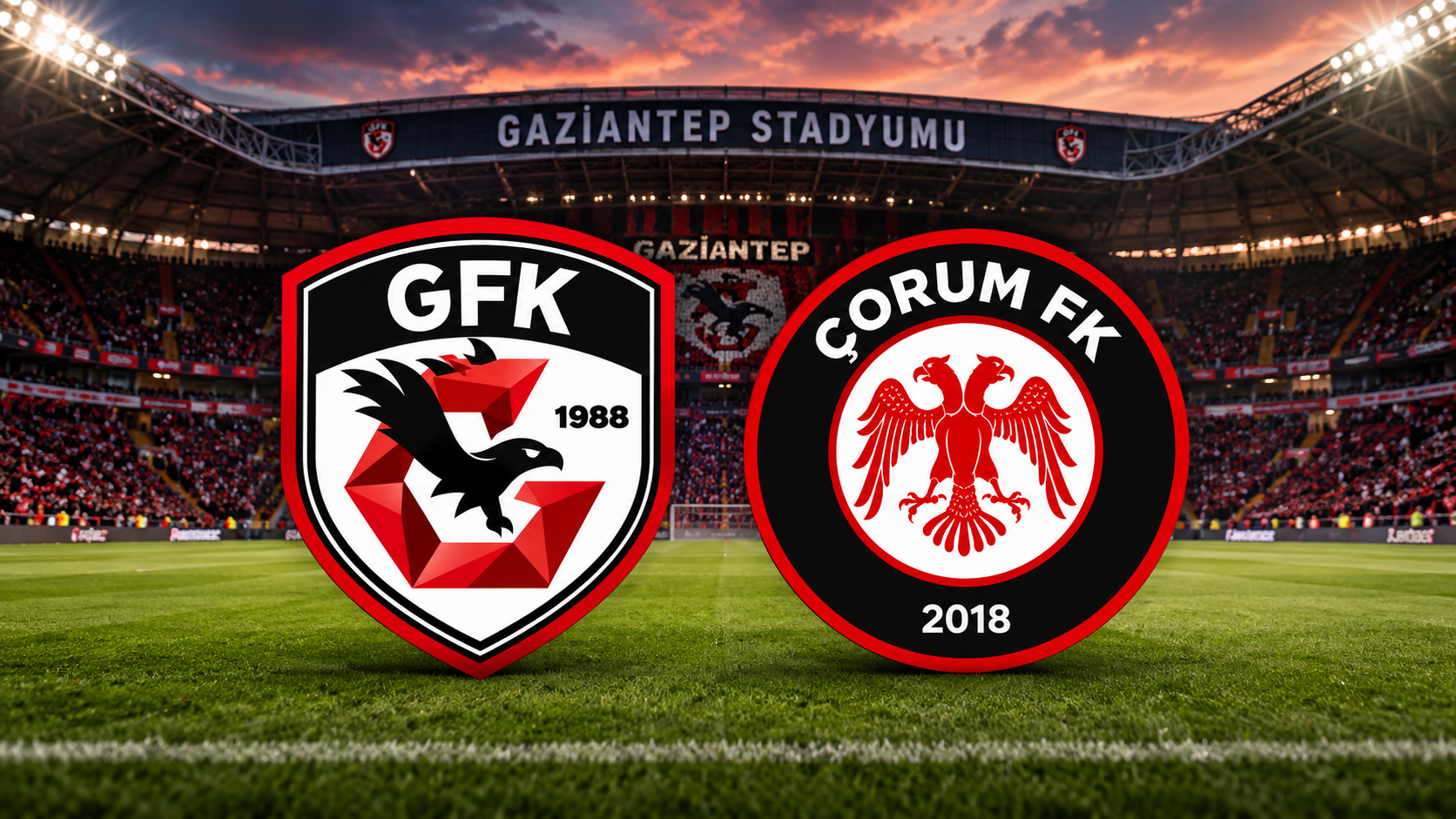 Gaziantep FK – Çorum FK maçında ilk 11'ler belli oldu