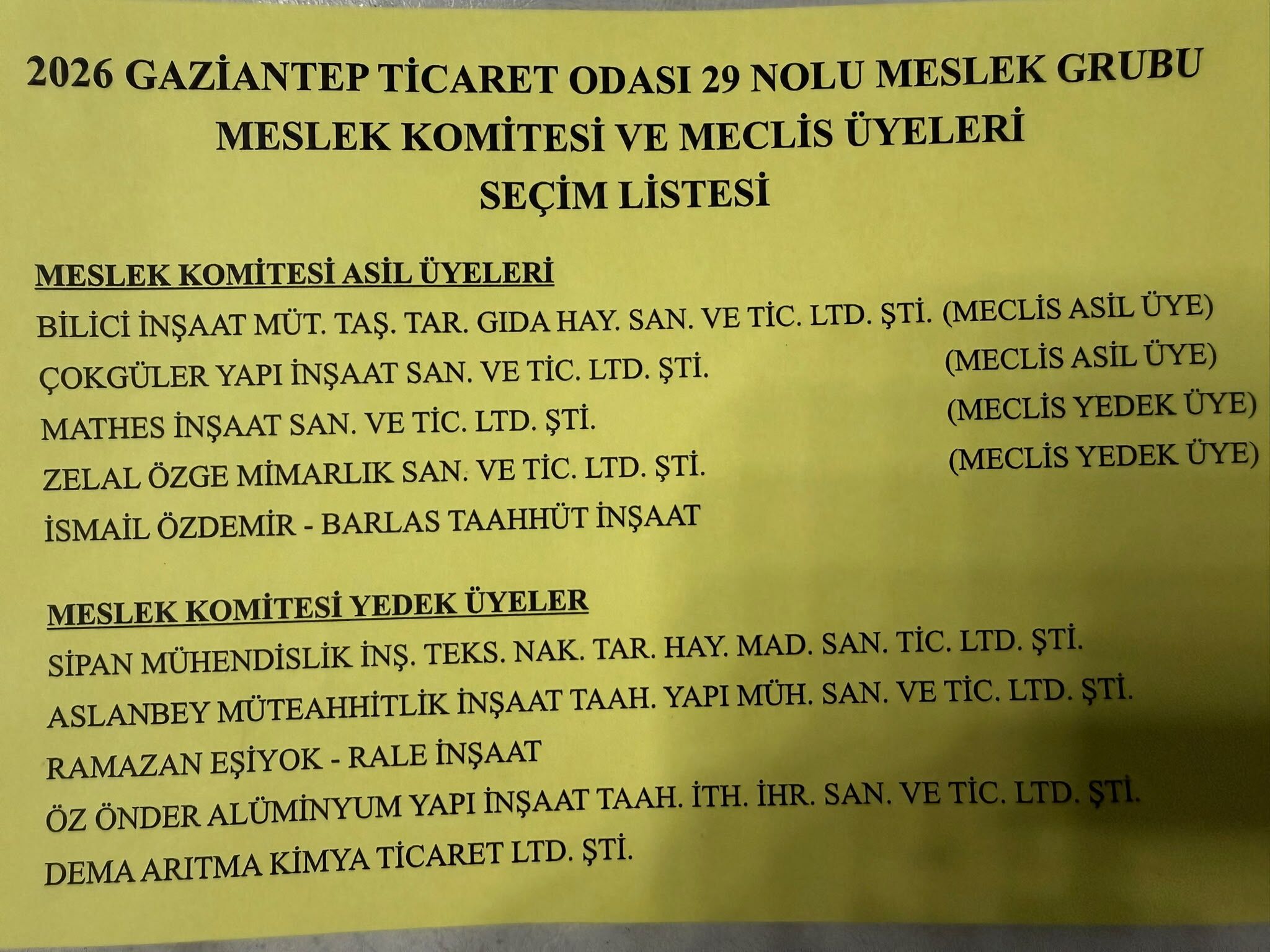 Oda Seçimleri (1)-1